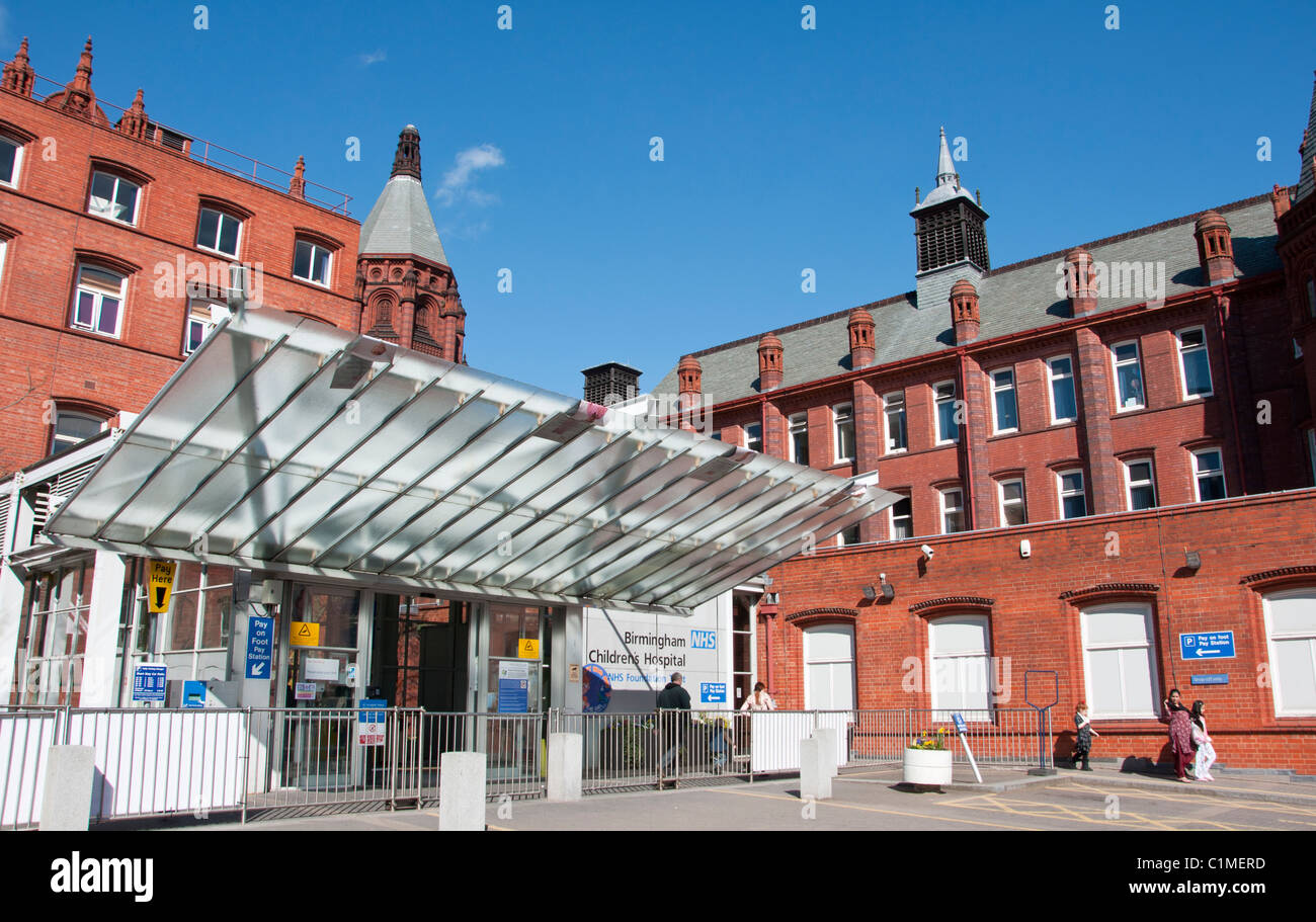 Birmingham Children`s Hospital, West Midlands, England, UK Stock Photo